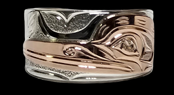 Hummingbird Silver/Gold by Joe Descoteax Size 8