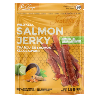 SeaChange Seafoods Wild Keta Salmon Jerky Turmeric & Lime 60g
