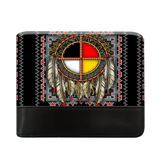 Crosshatch Wallet Medicine Wheel