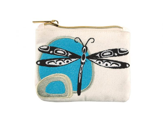 Dragonfly Embroidered Pouch