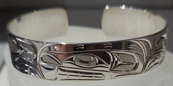 1/2 " Orca Silver Bracelet
