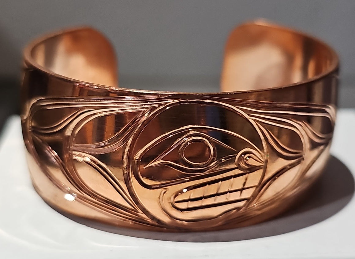 Orca Copper Bracelet 1 Inch by Paddy Seaweed