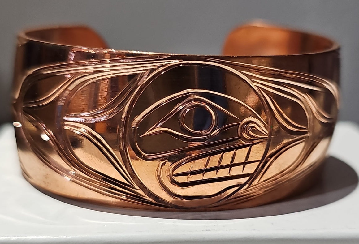 Orca Copper Bracelet 1 Inch by Paddy Seaweed