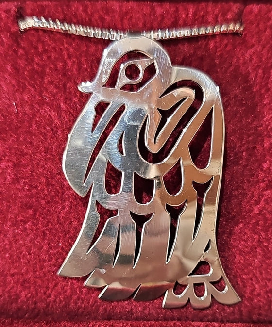 Raven Silver Pendant by Mia Hunt