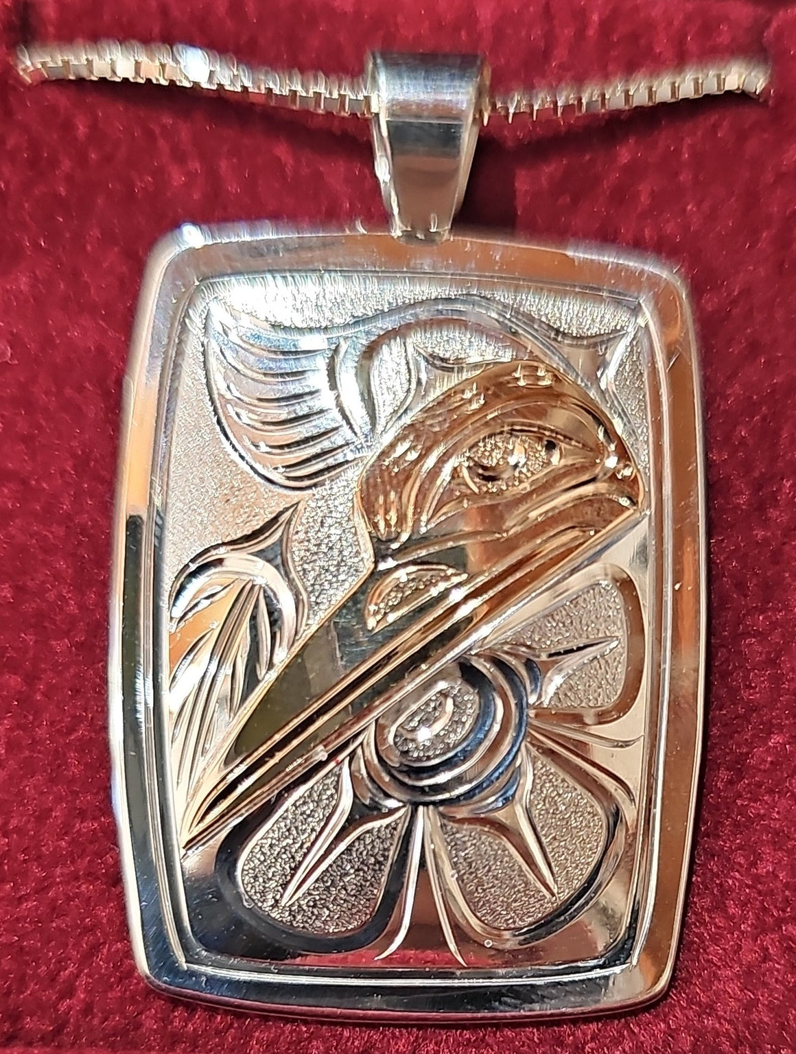 Hummingbird Silver/Gold Pendant  by Joe Descoteax