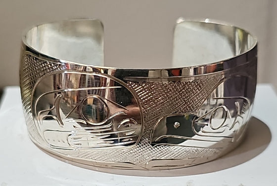 Orca & Eagle Silver Bracelet by Graham Henry