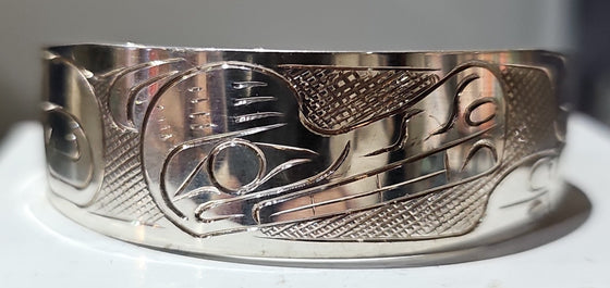 Wolf Silver Bracelet by Graham Henry