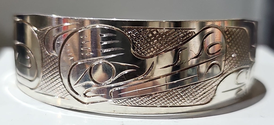 Wolf Silver Bracelet by Graham Henry