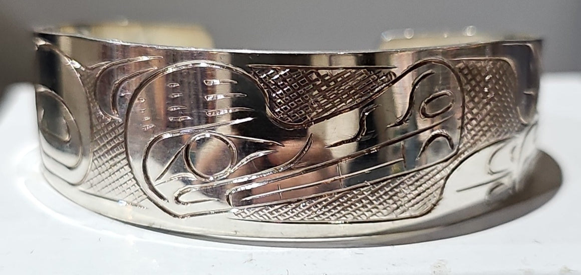 Wolf Silver Bracelet by Graham Henry