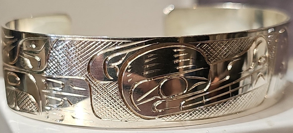 Wolf Silver Bracelet by Graham Henry