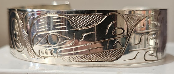 Wolf Silver Bracelet by graham Henry