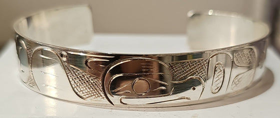 Eagle 1/2" Silver Bracelet