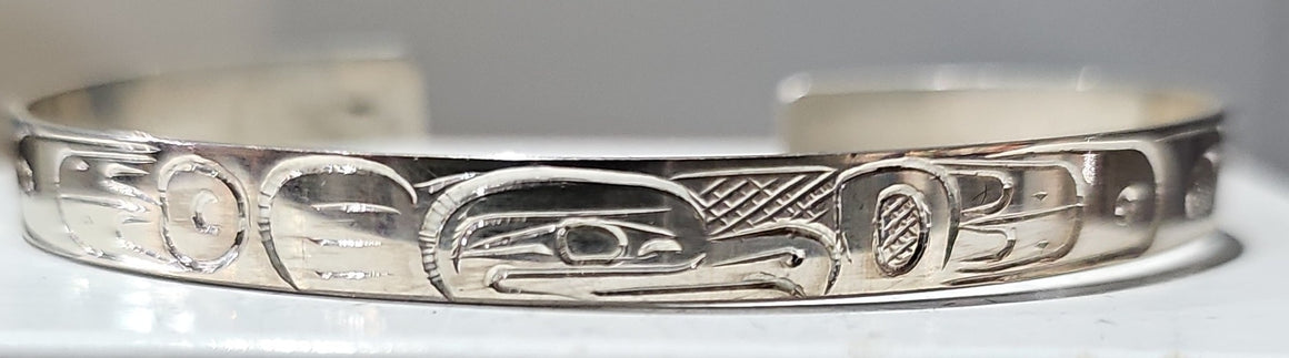 Eagle 1/4" Silver Bracelet