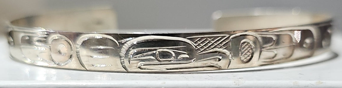 Eagle 1/4" Silver Bracelet