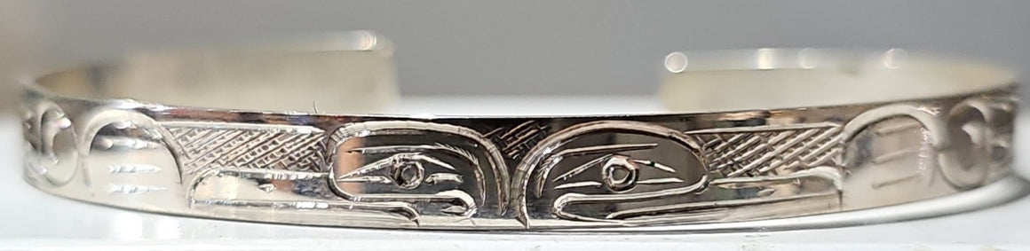 Two Ravens Silver Bracelet