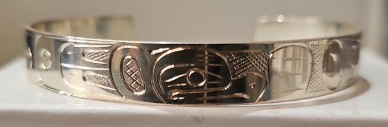 Eagle 1/2" Silver Bracelet