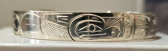 Eagle 1/2" Silver Bracelet