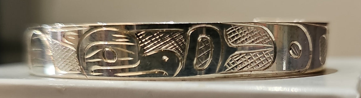 Eagle 1/2" Silver Bracelet