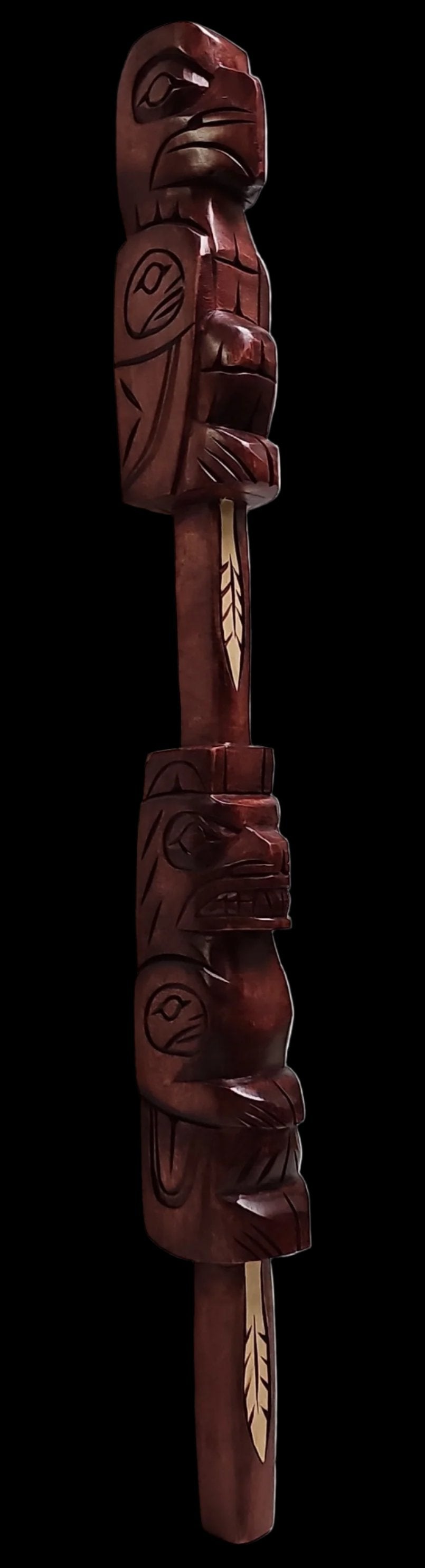 Eagle & Bear Talking Stick