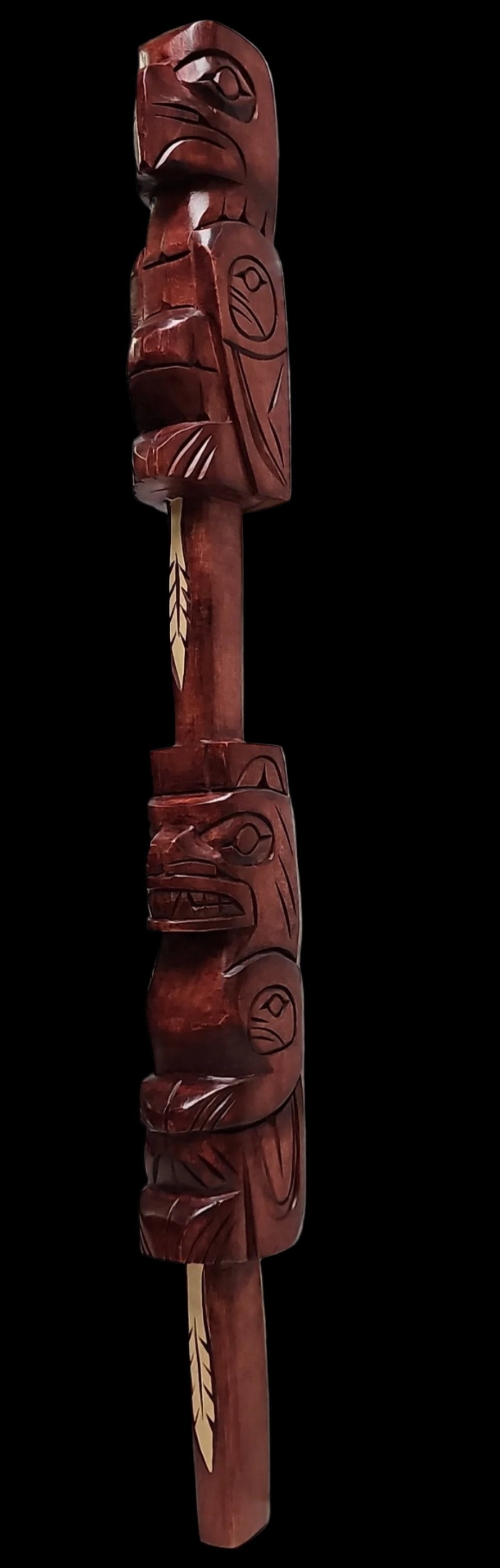 Eagle & Bear Talking Stick