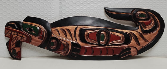 Otter & Salmon Carving