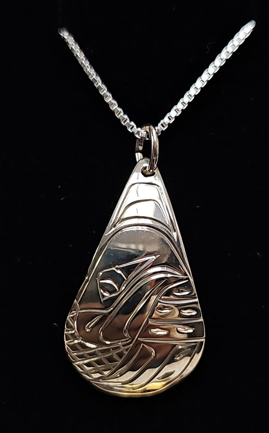 Eagle Tear Drop Pendant