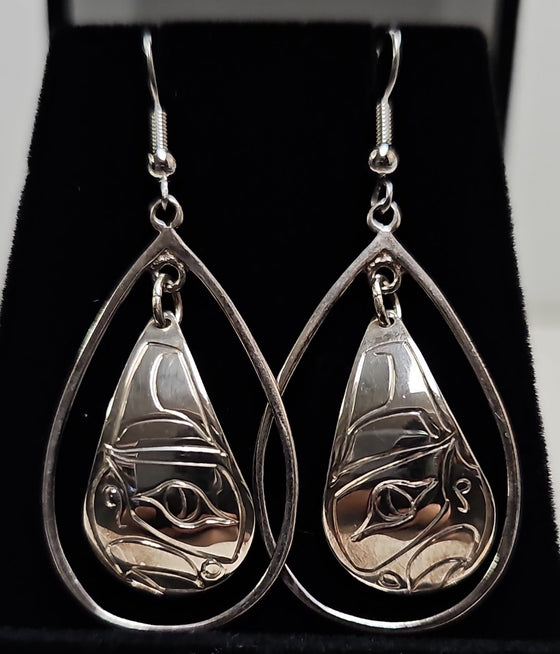 Eagle Tear Drop Earrings