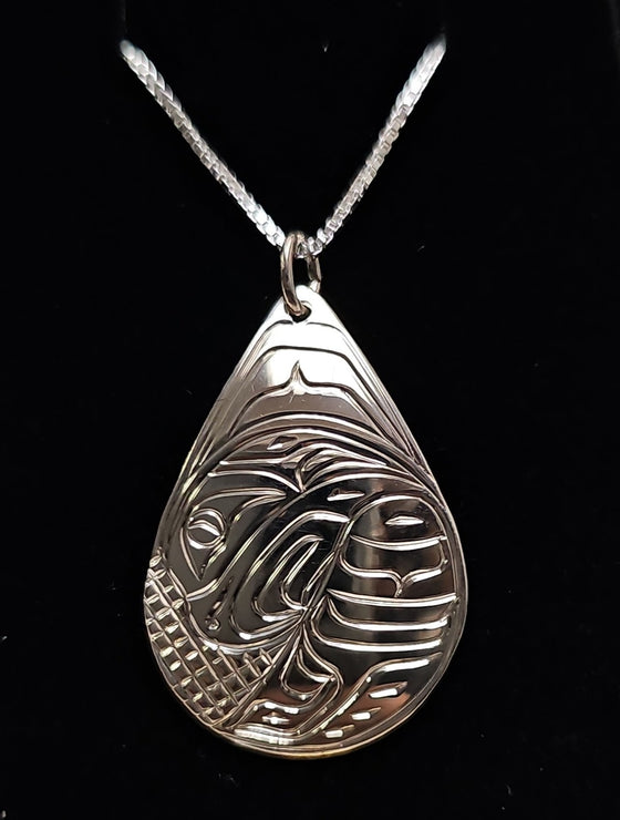 Eagle Tear Drop Pendant