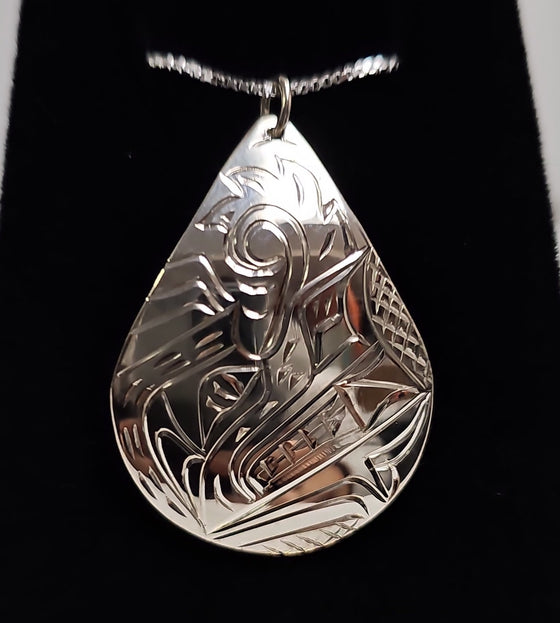 Bear Tear Drop Pendant