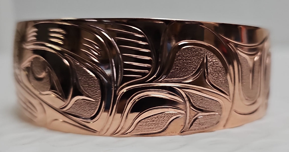 Bear & Salmon Copper men's Bracelet