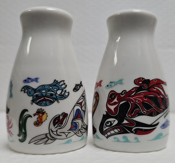 Kings Of The Salish Sea Ceramic Salt & Pepper Shaker