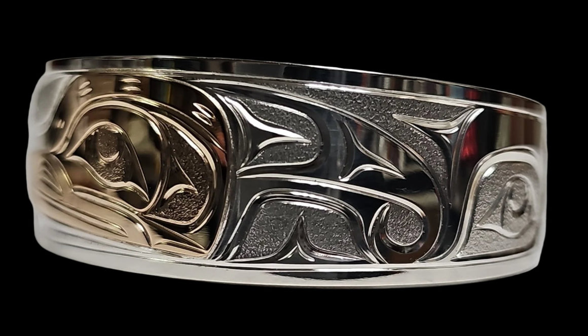 Hummingbird Silver/Gold Bracelet  by Joe Descoteax