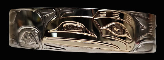 Raven 3/4 " Silver/Gold Mans Bracelet
