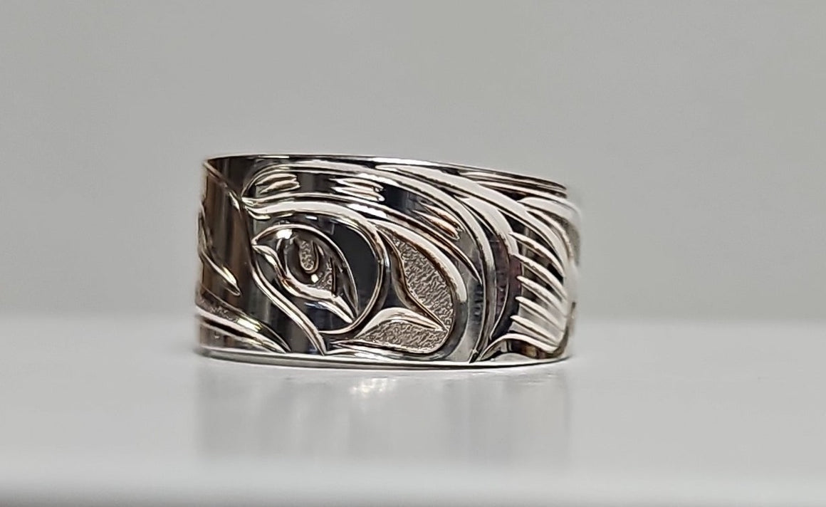 Silver Raven Ring