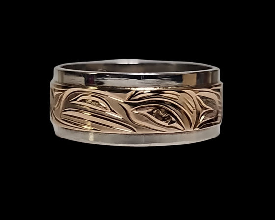 Loon Wrap Ring Silver / Gold