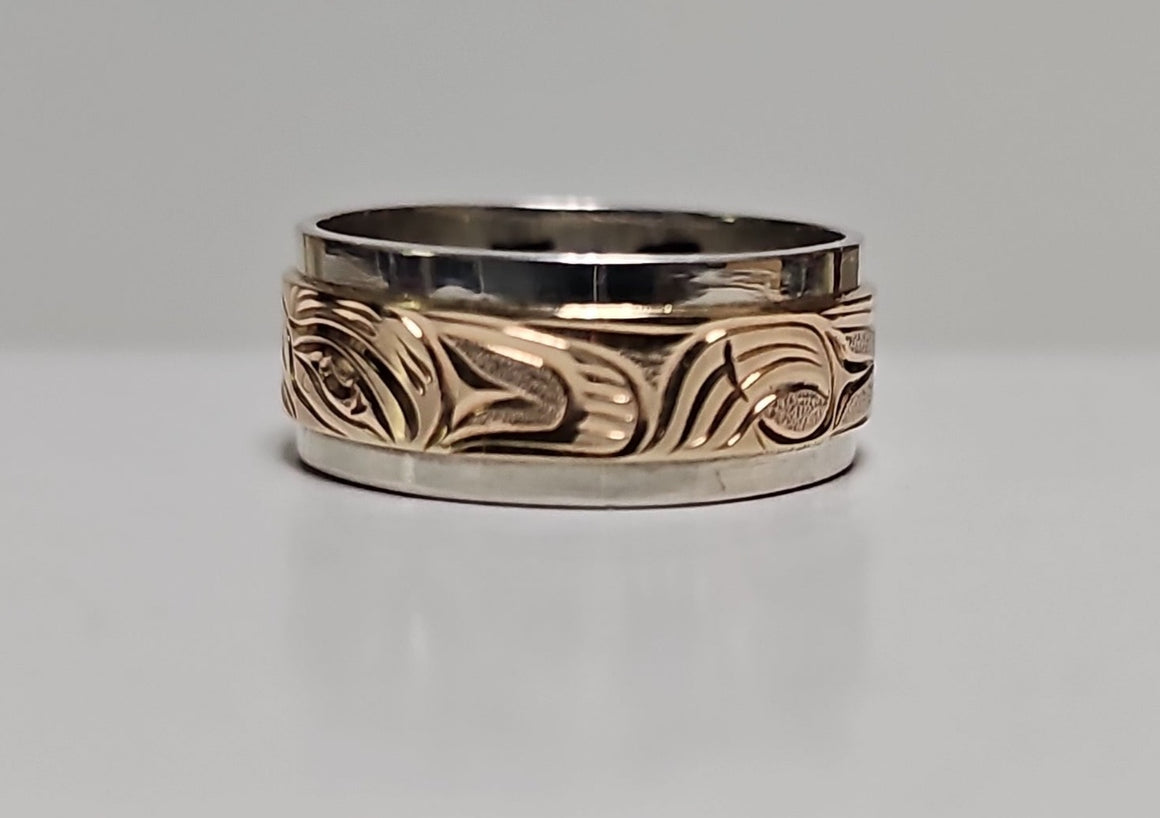 Loon Wrap Ring Silver / Gold