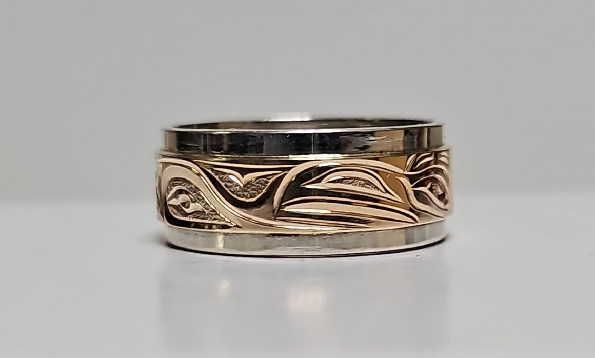 Loon Wrap Ring Silver / Gold