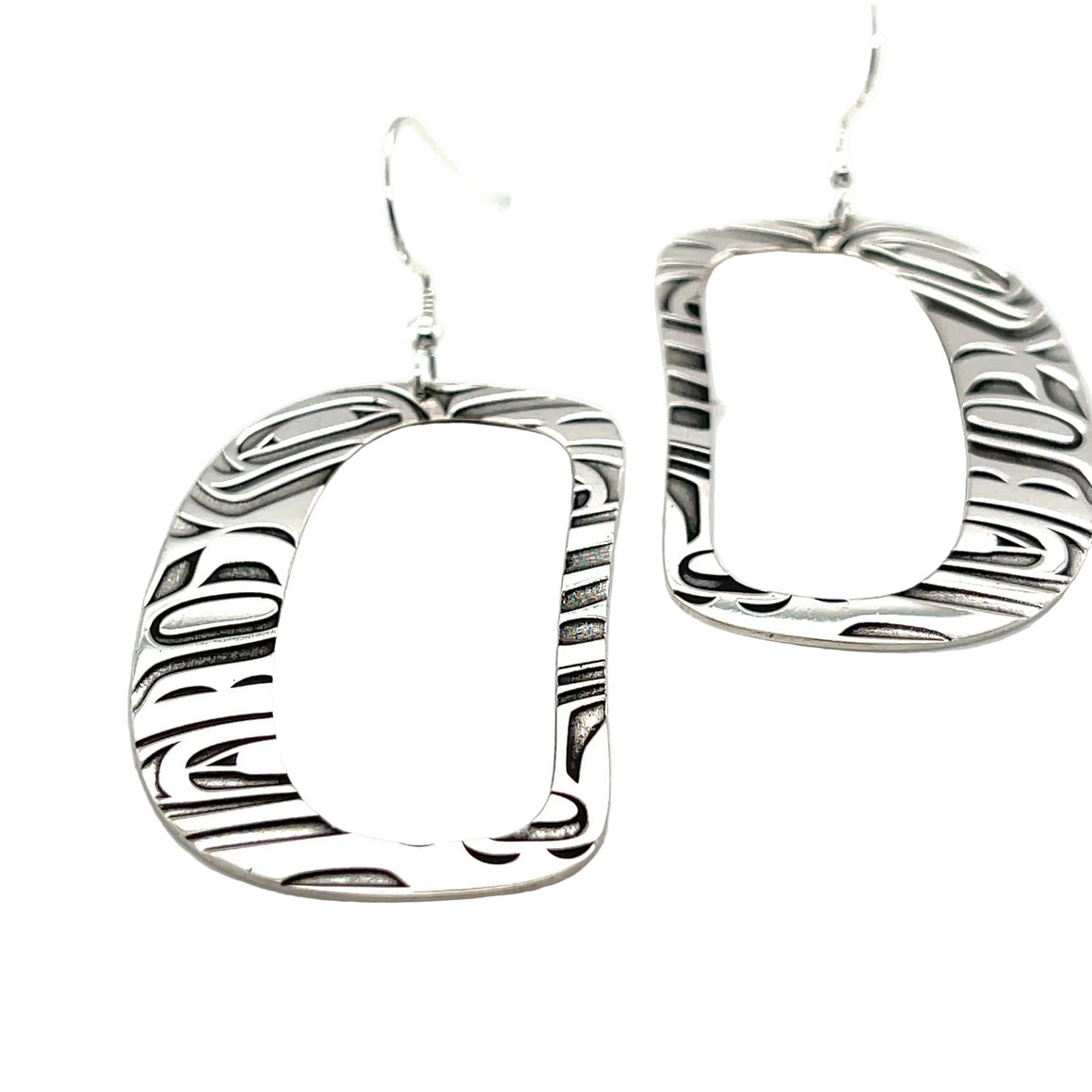 Sterling Silver Ovoid Earrings grant pauls