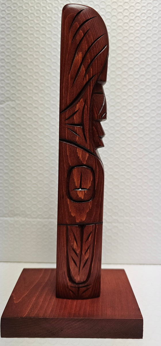 Yellow Cedar Man Totem by James Yelton