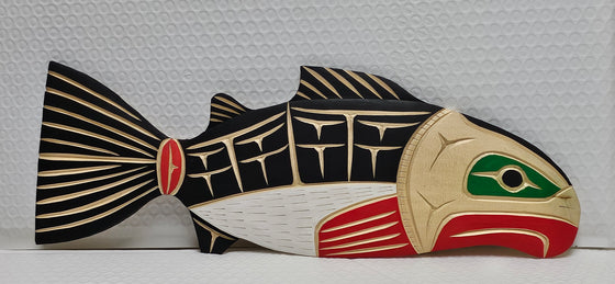 Salmon Plaque by Neil Baker