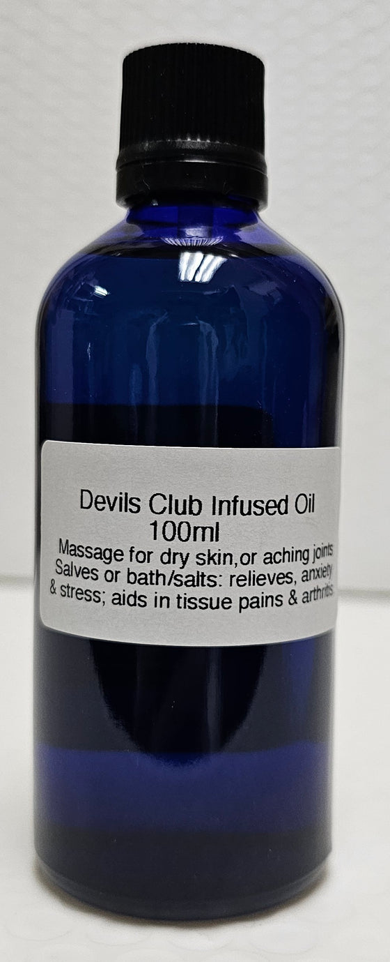 Devils Club Infused Oil - 100ml Bottle