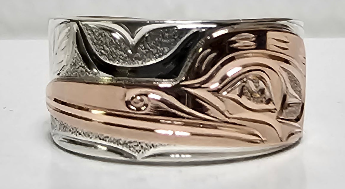 Hummingbird Silver/Gold by Joe Descoteax Size 8