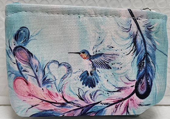 Hummingbird Feathers Coin Purse