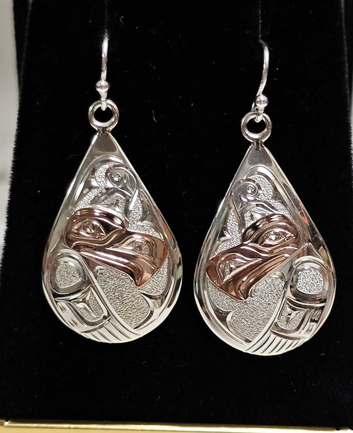 Thunderbird Silver/Rose Gold Earrings