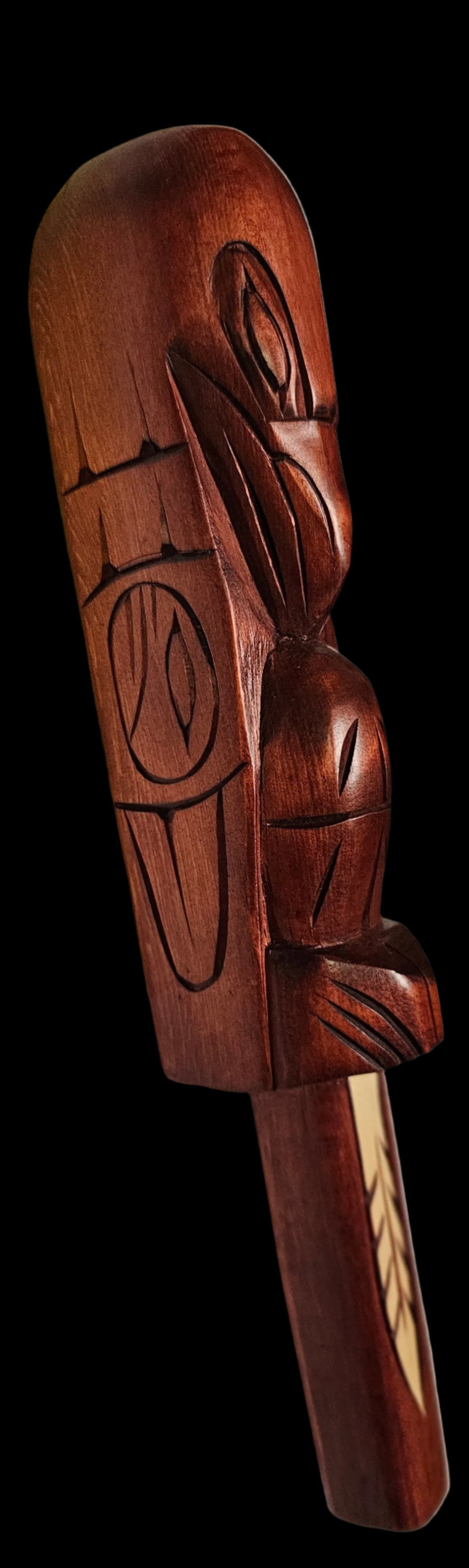 12" Raven Talking Stick by Jim Yelton