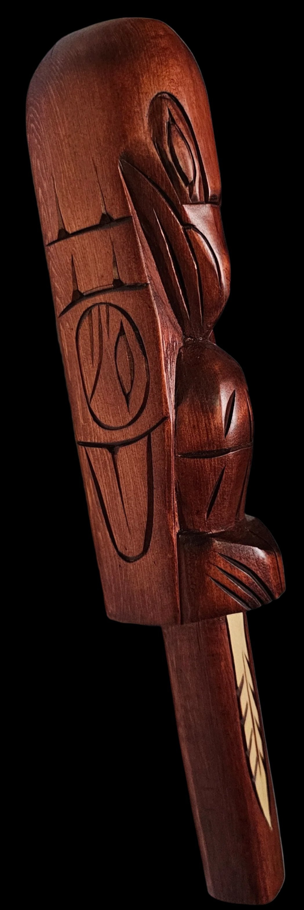 12" Raven Talking Stick by Jim Yelton