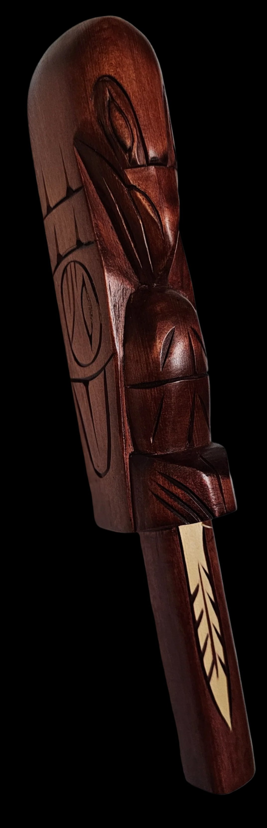 12" Raven Talking Stick by Jim Yelton