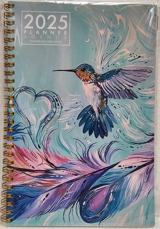 Hummingbird Feathers 2025 Planner