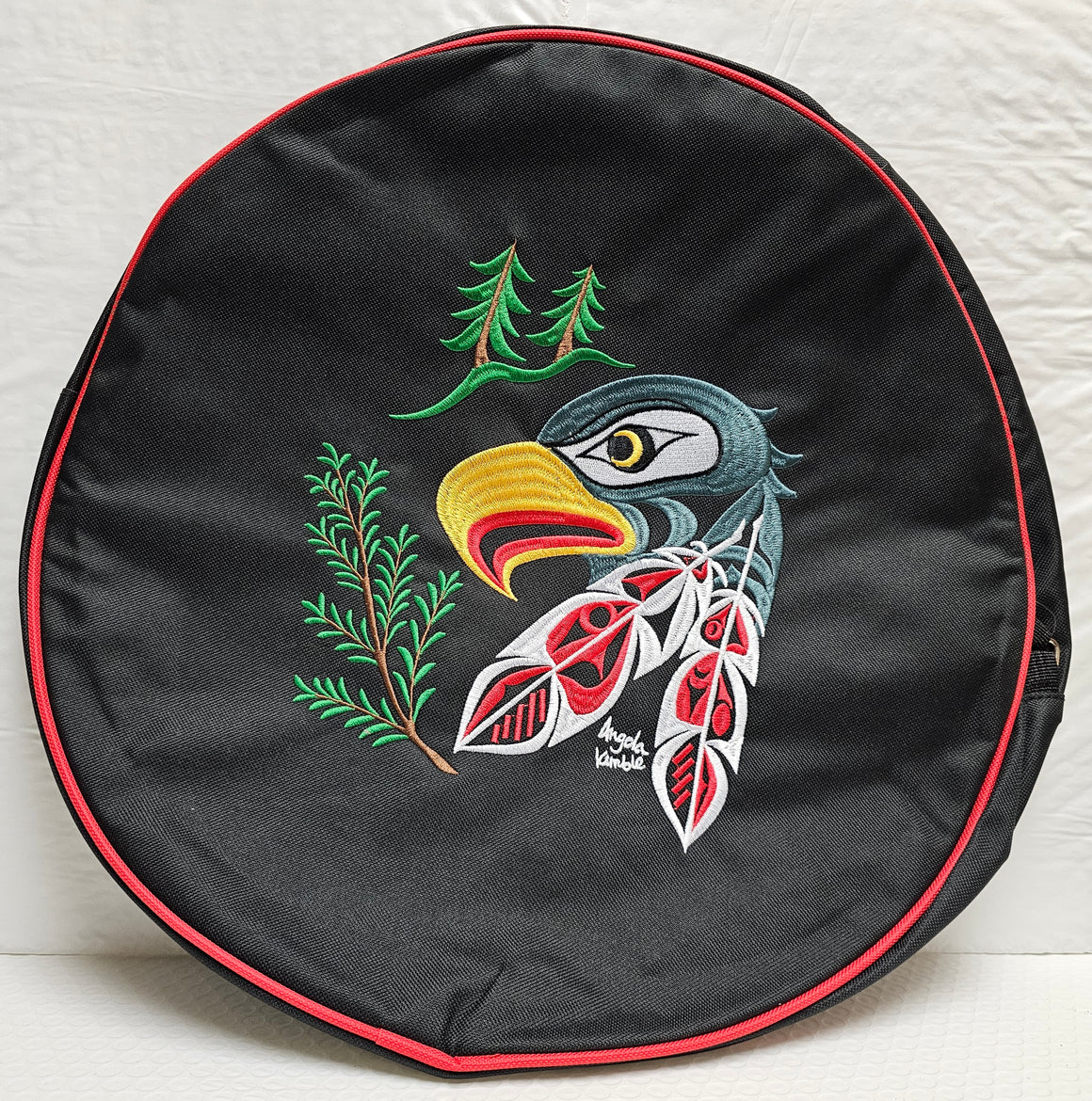 17" Eagle Feather Drum Bag