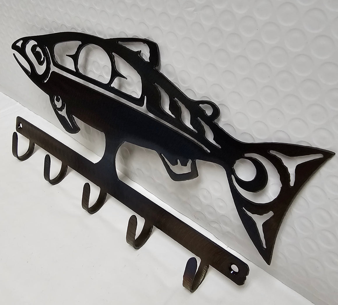 Blue Torch Salmon Coat Hook